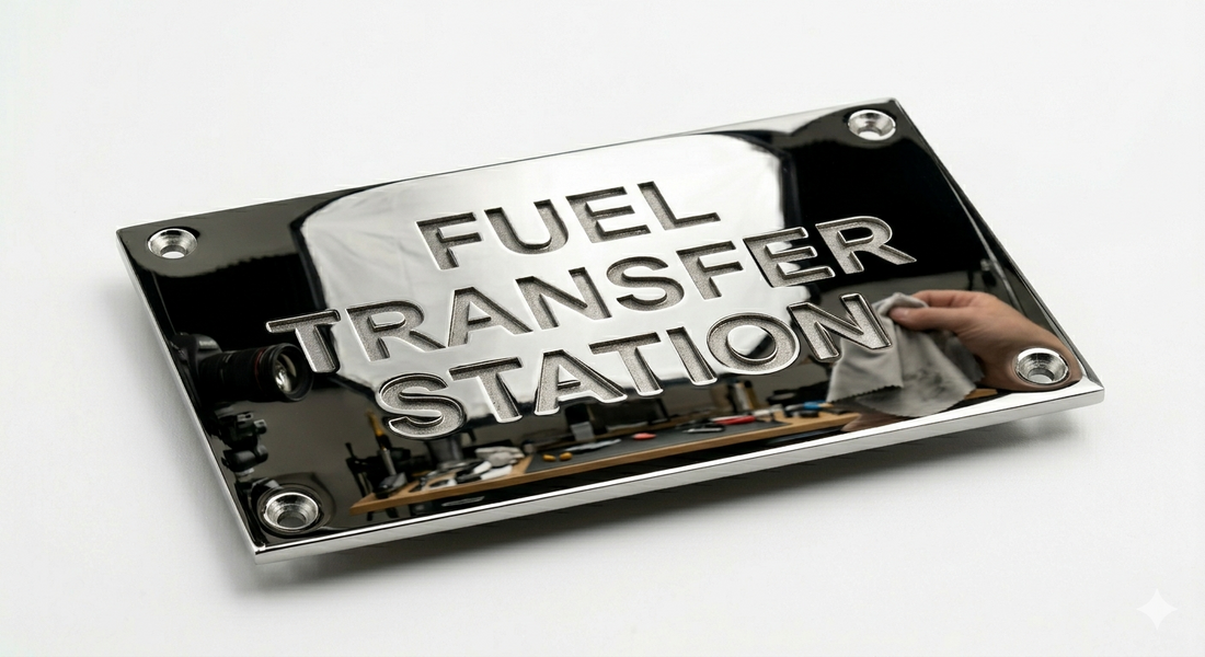 Engine Room Warning Sign — 316 Marine-Grade Stainless Steel